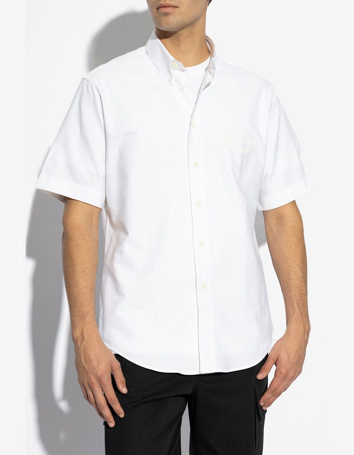 Givenchy White Logo Short Sleeve Shirt