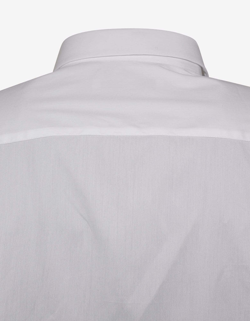 Givenchy White Logo Signature Stretch-Cotton Shirt