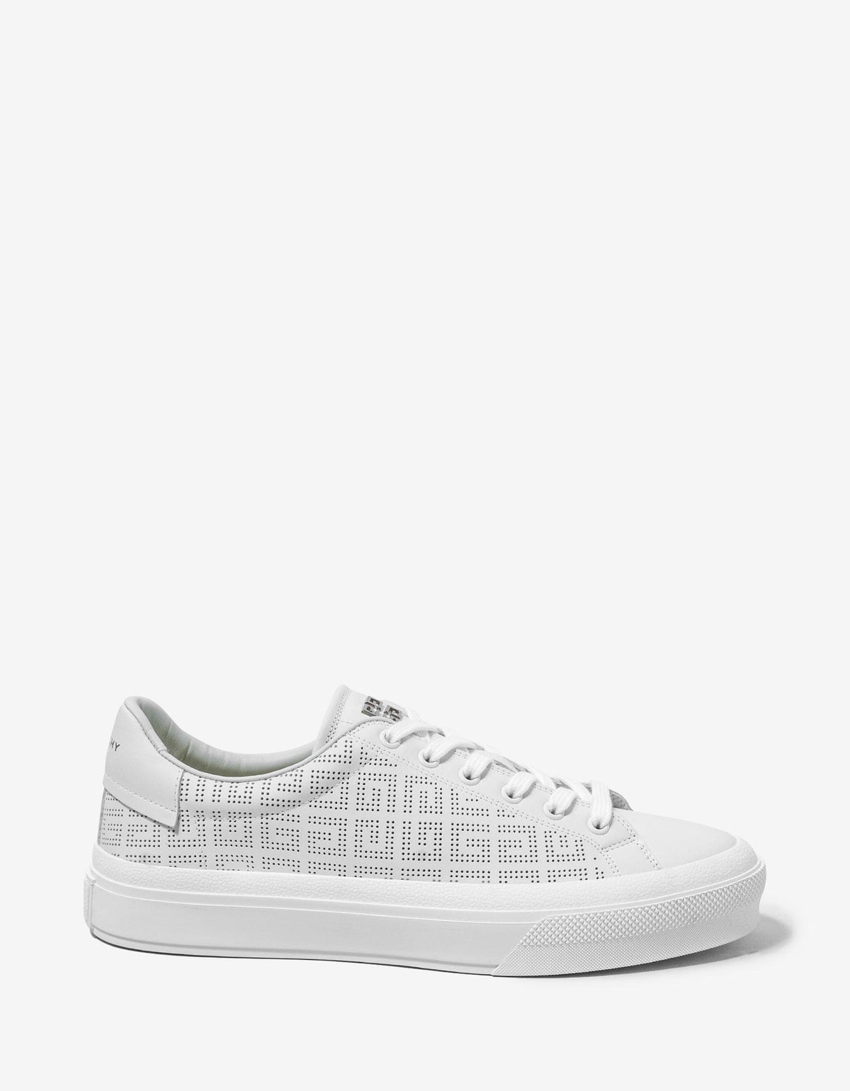 Givenchy White Perforated Logo City Sport Trainers