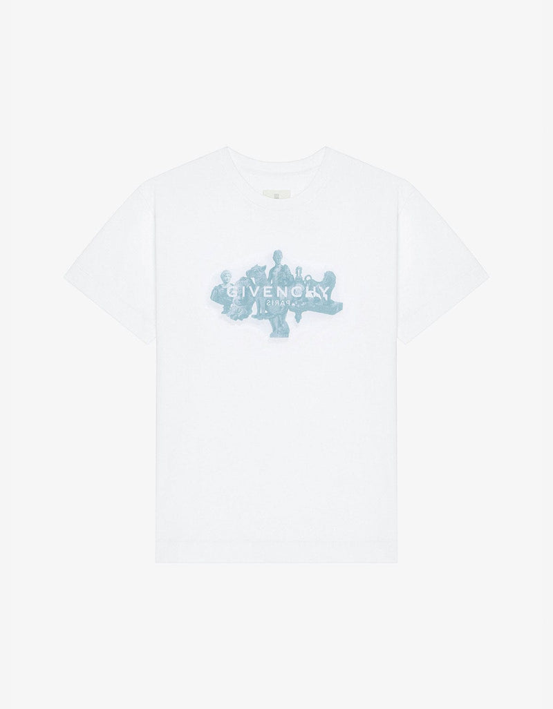 Givenchy White Reverse Logo Hubert Objects Print T-Shirt