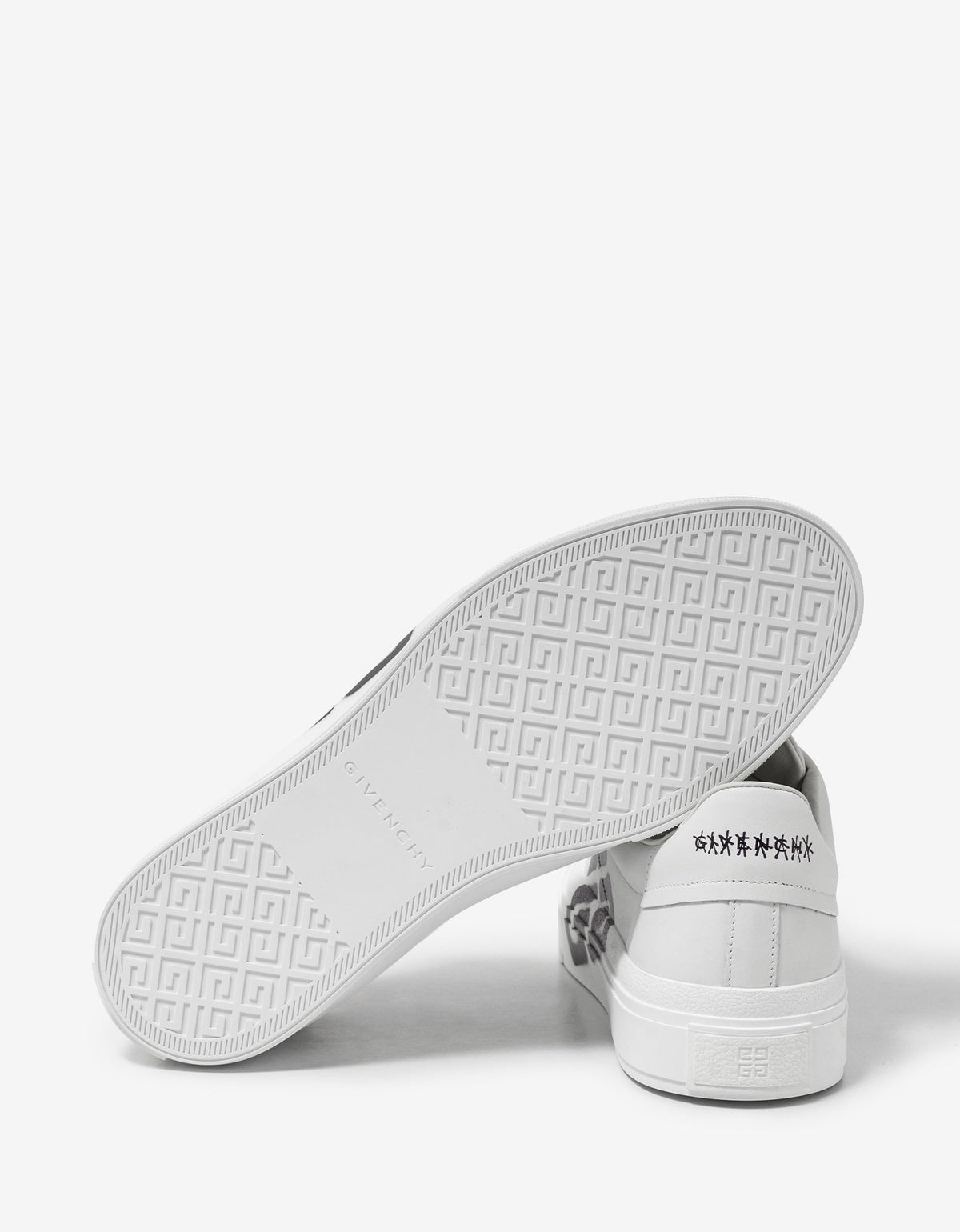 Givenchy White Tag-Effect Logo City Sport Trainers