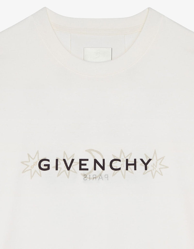 Givenchy White Taro Print Reverse T-Shirt