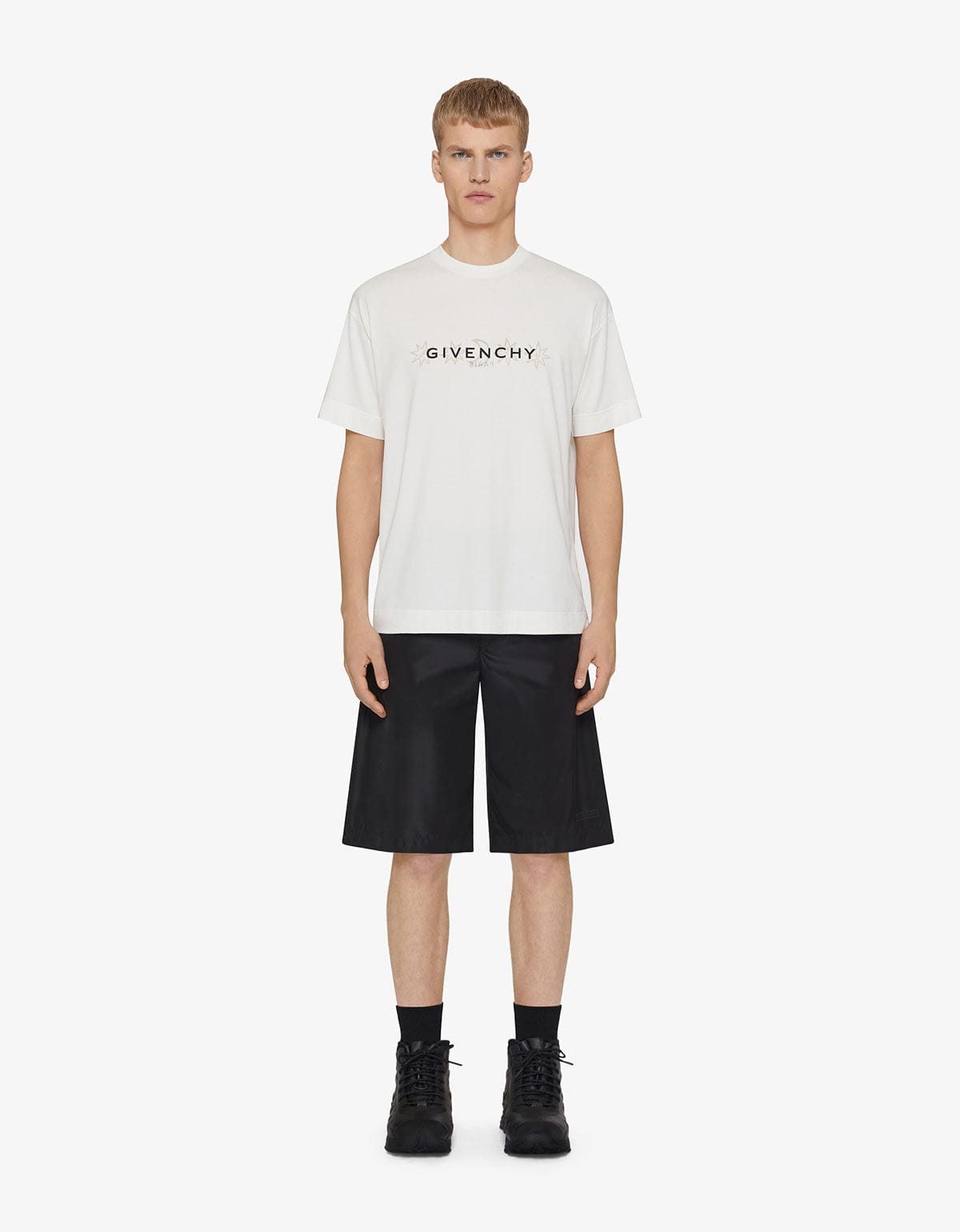 Givenchy White Taro Print Reverse T-Shirt