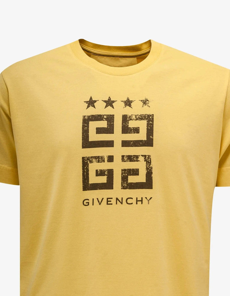 Givenchy Yellow 4G Star T-Shirt