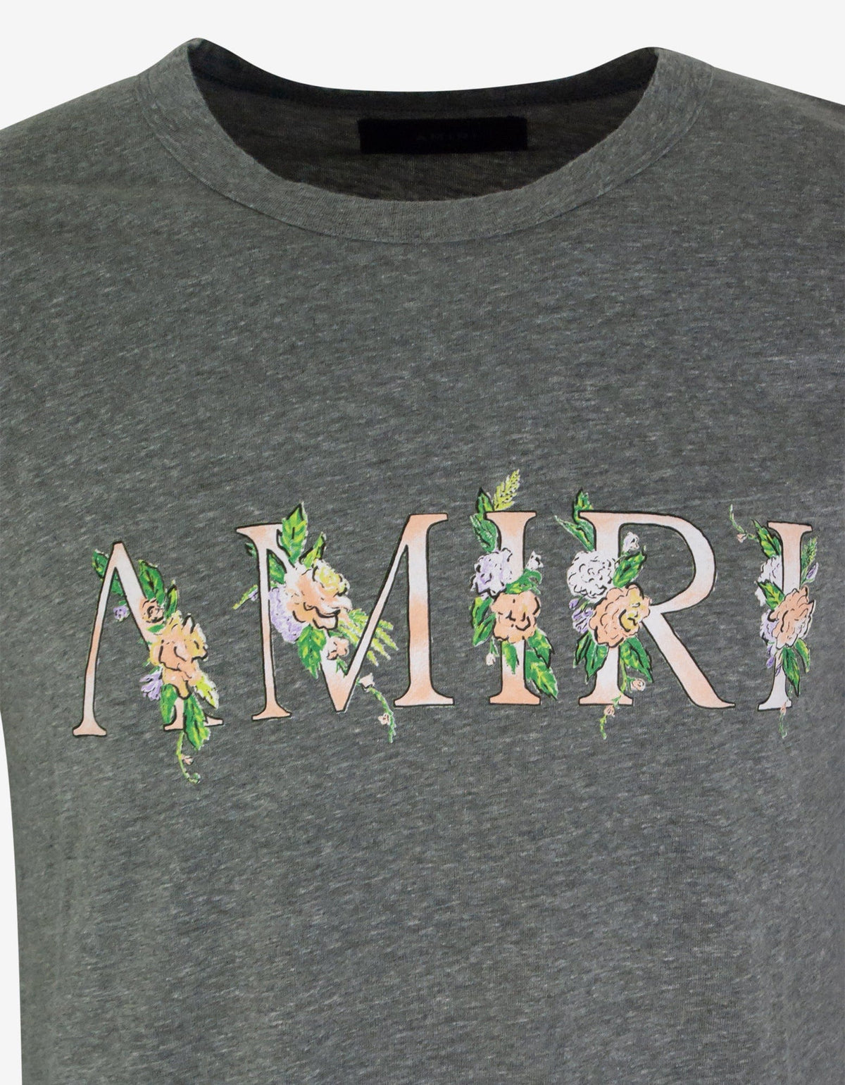 Grey Floral Amiri T-Shirt