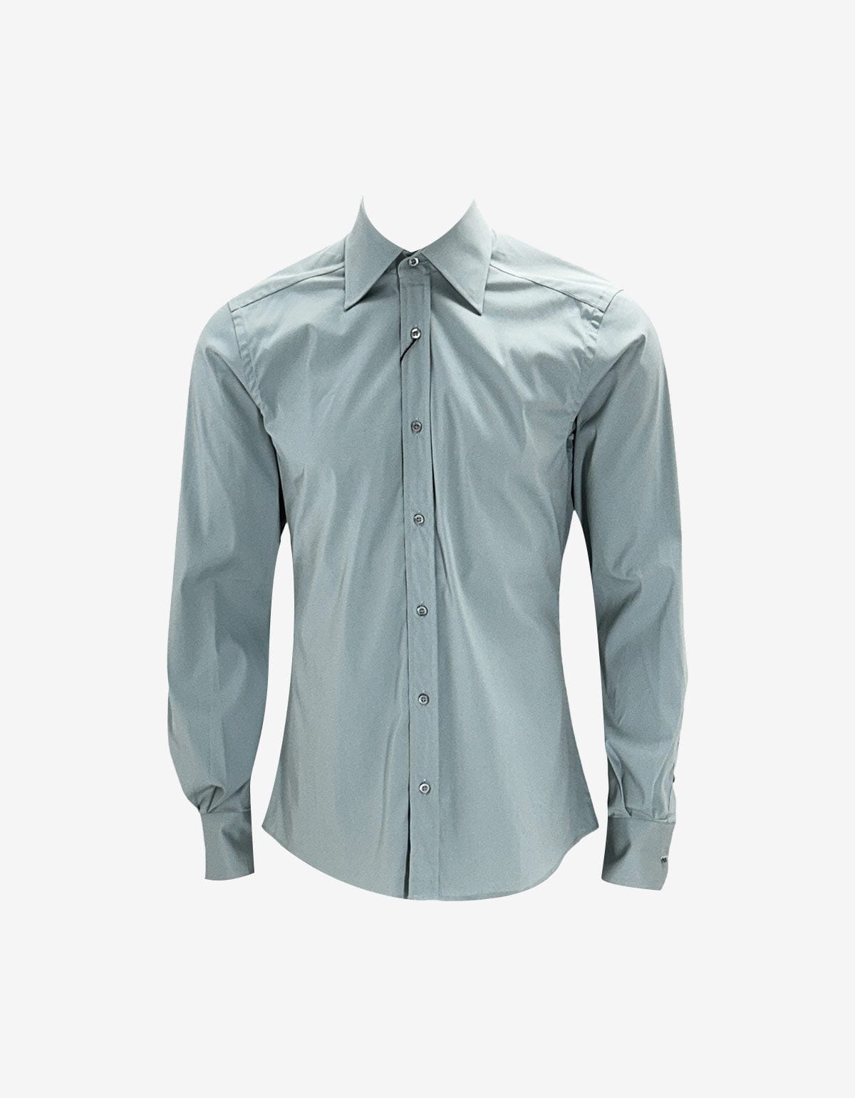 Gucci Blue Classic Slim Fit Dress Shirt