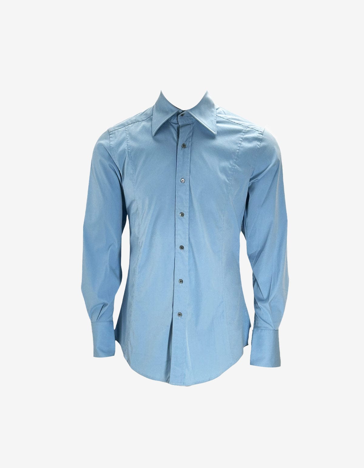 Gucci Blue Fitted Dress Shirt