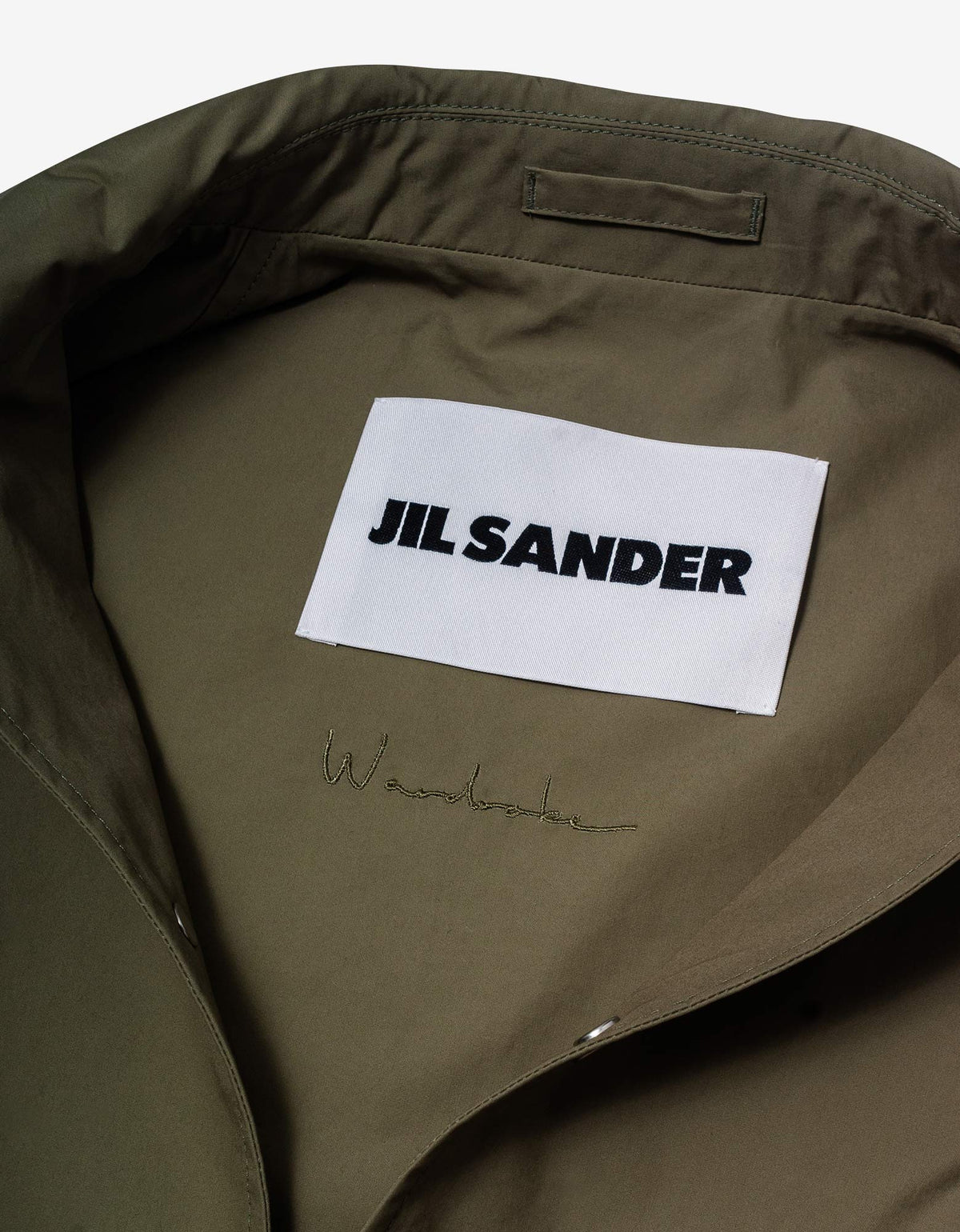 Jil Sander Green Logo Blouson