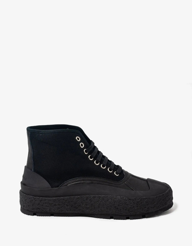 Jil Sander Jil Sander Black High Top Trainers