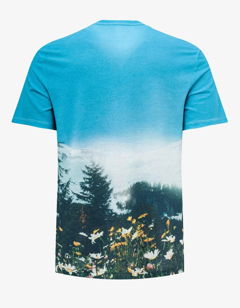 Jil Sander Jil Sander Blue All-Over Print T-Shirt