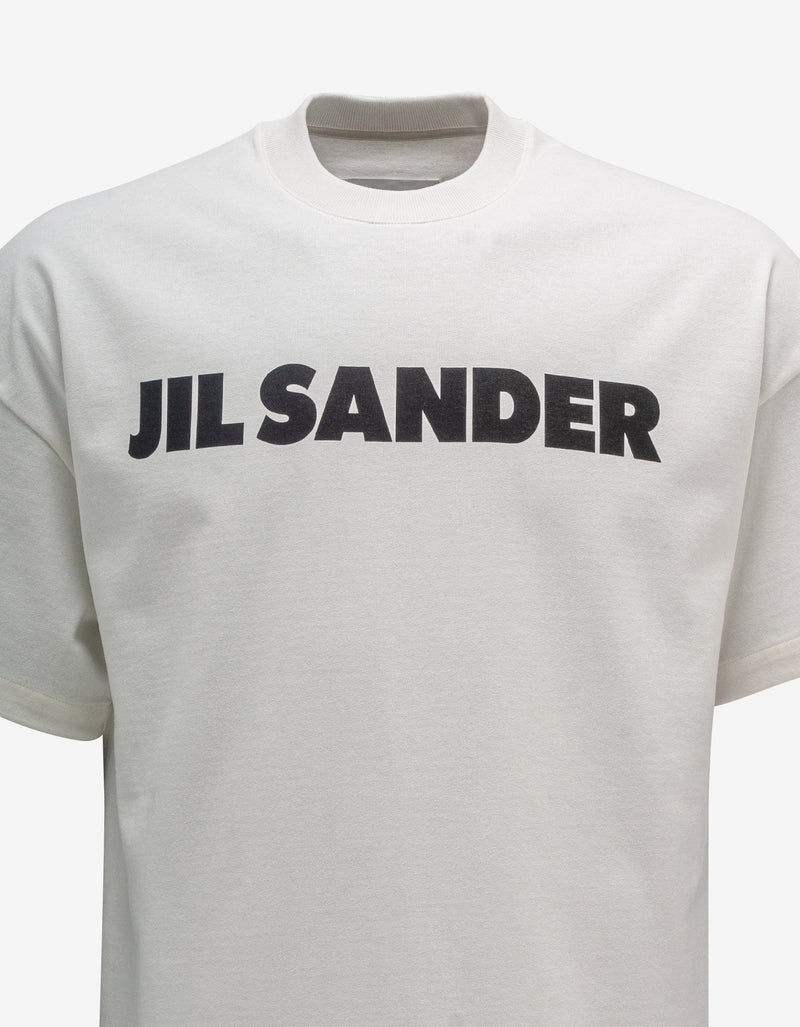 Jil Sander Natural White Logo T-Shirt