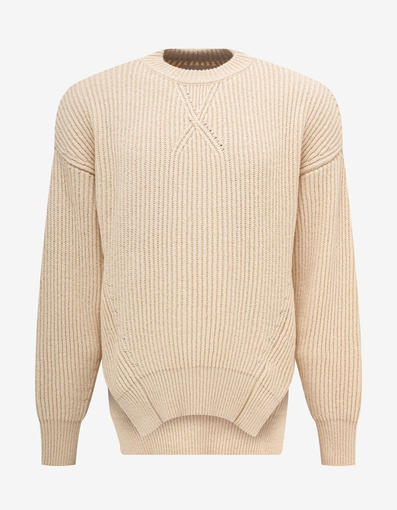 Jil Sander Neutral Crew Neck Sweater