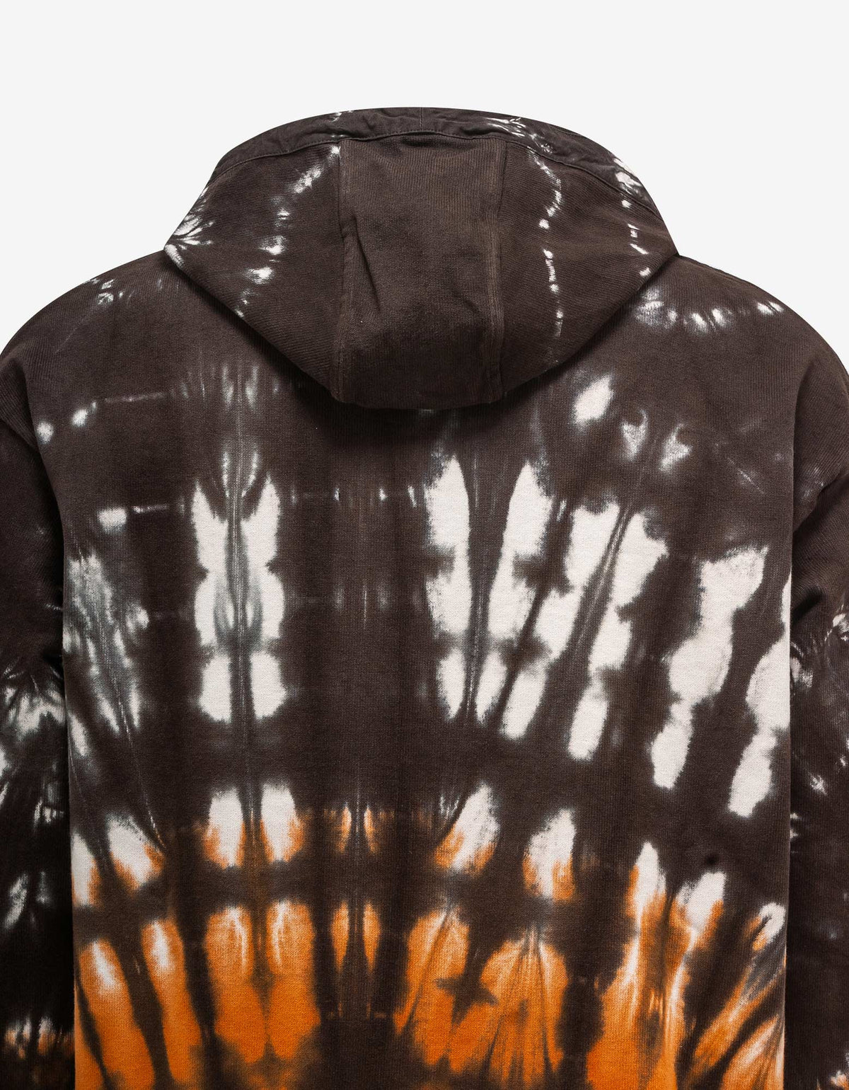 Jil Sander Plus Brown Tie Dye Hoodie