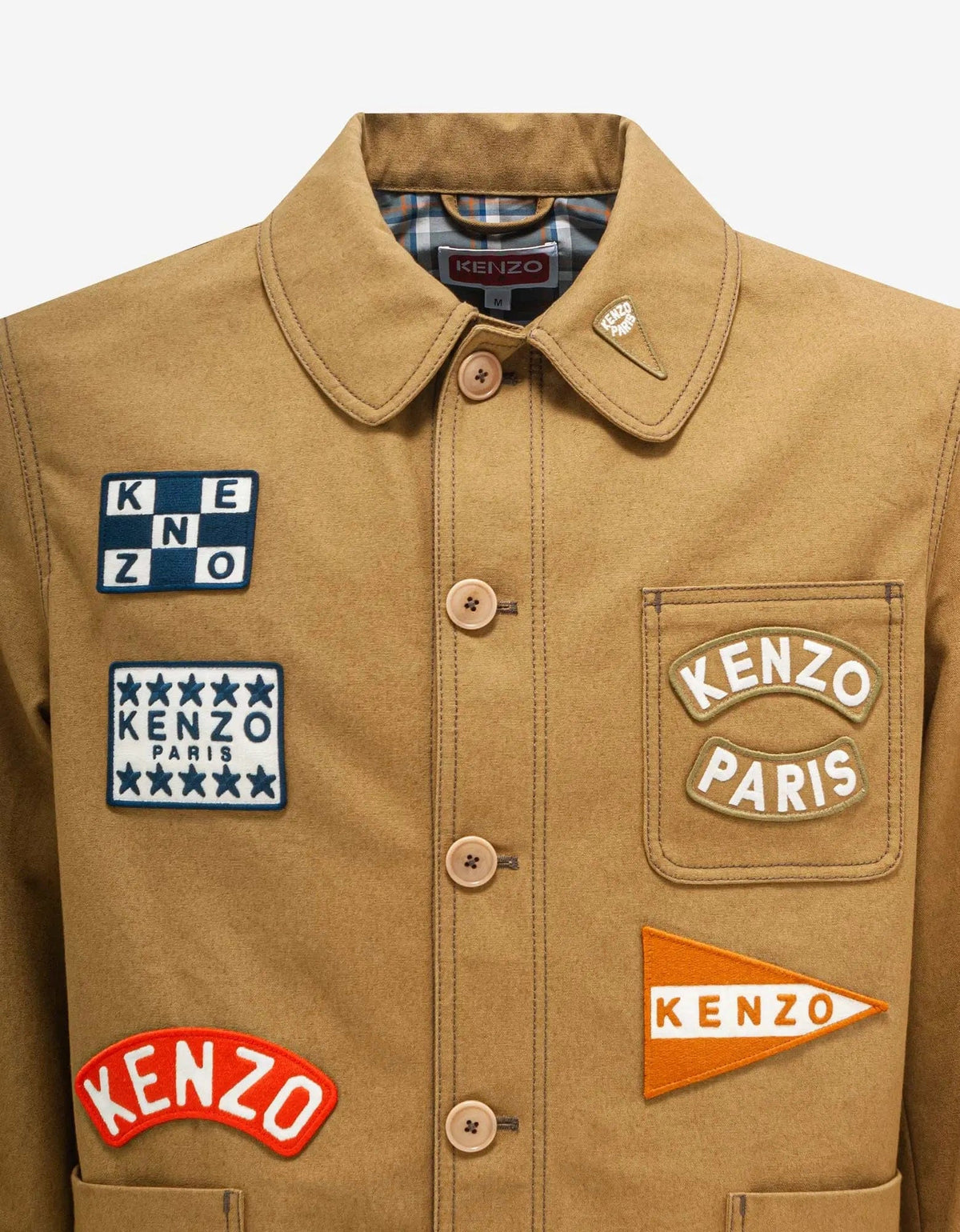 Kenzo Beige 'Kenzo Sailor' Workwear Jacket