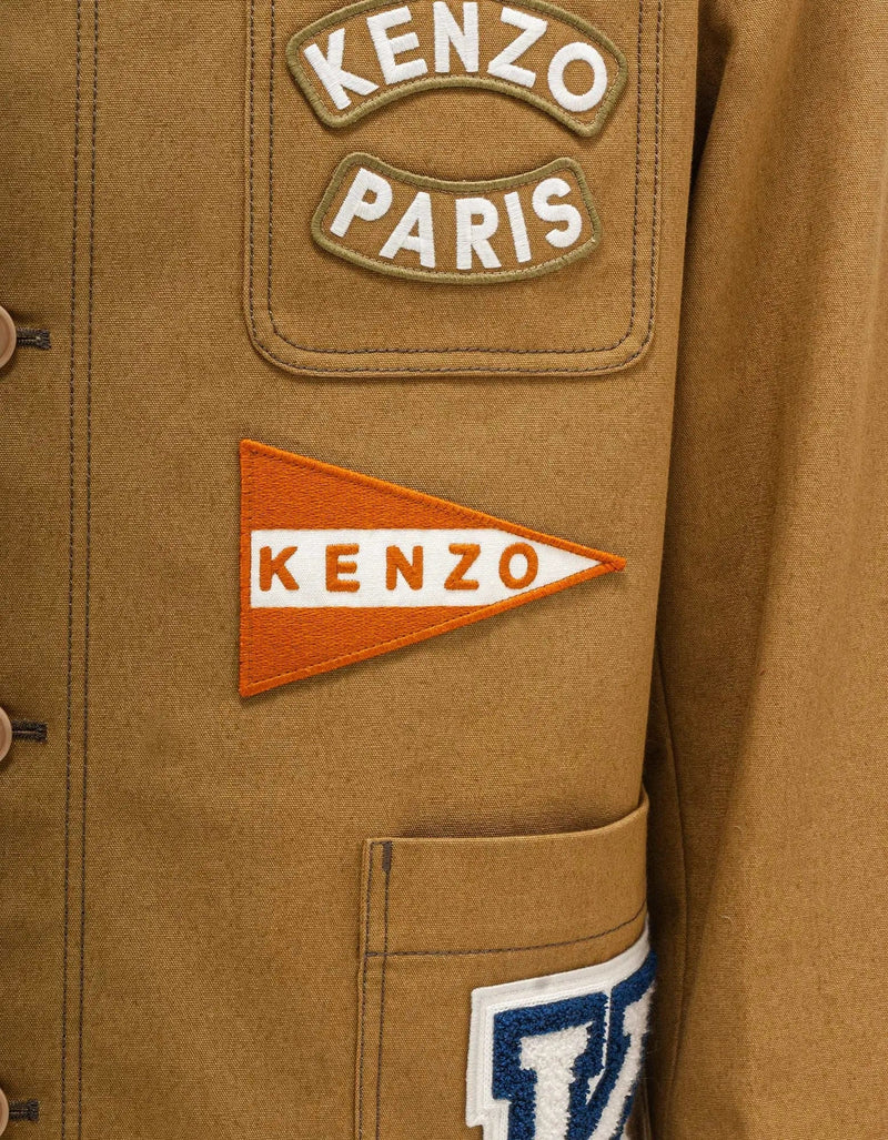 Kenzo Beige 'Kenzo Sailor' Workwear Jacket