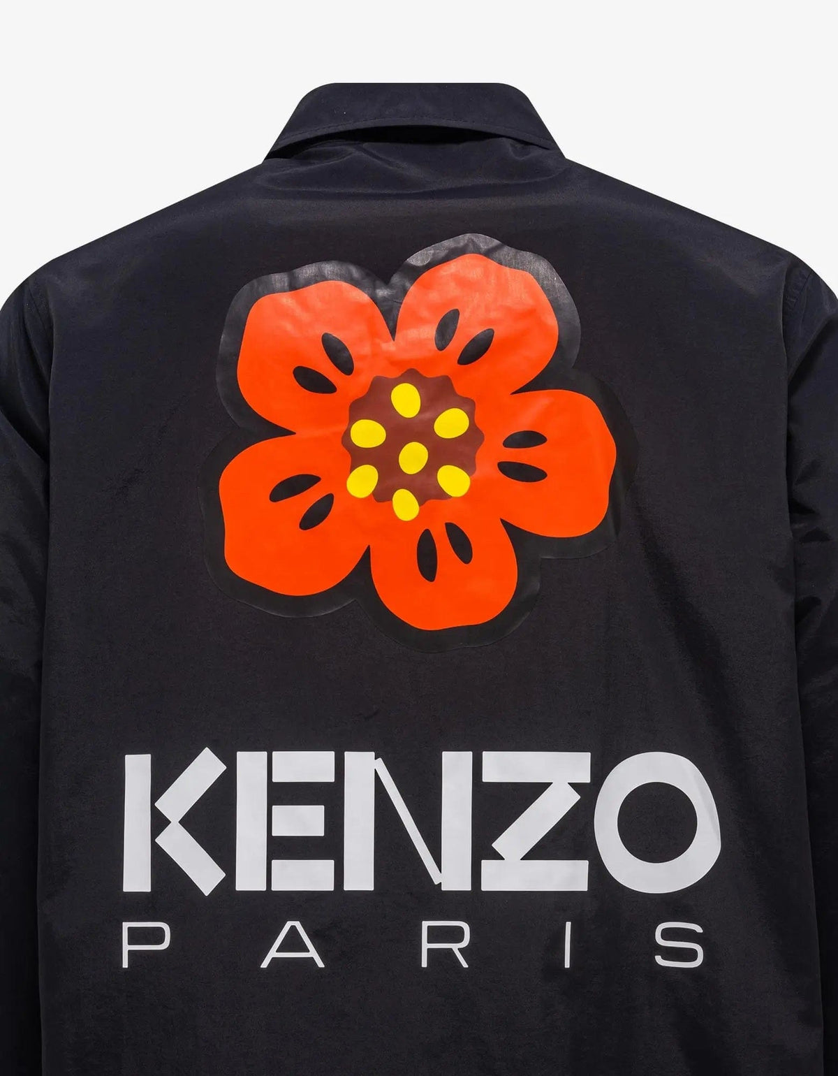 Kenzo Black 'Boke Flower' Coach Jacket