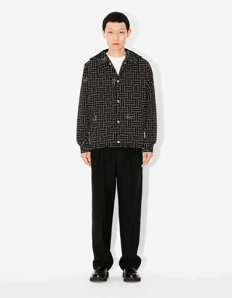 Kenzo Black Kenzo Weave Windbreaker