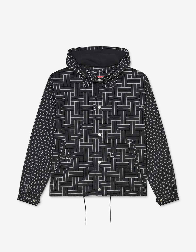 Kenzo Black Kenzo Weave Windbreaker