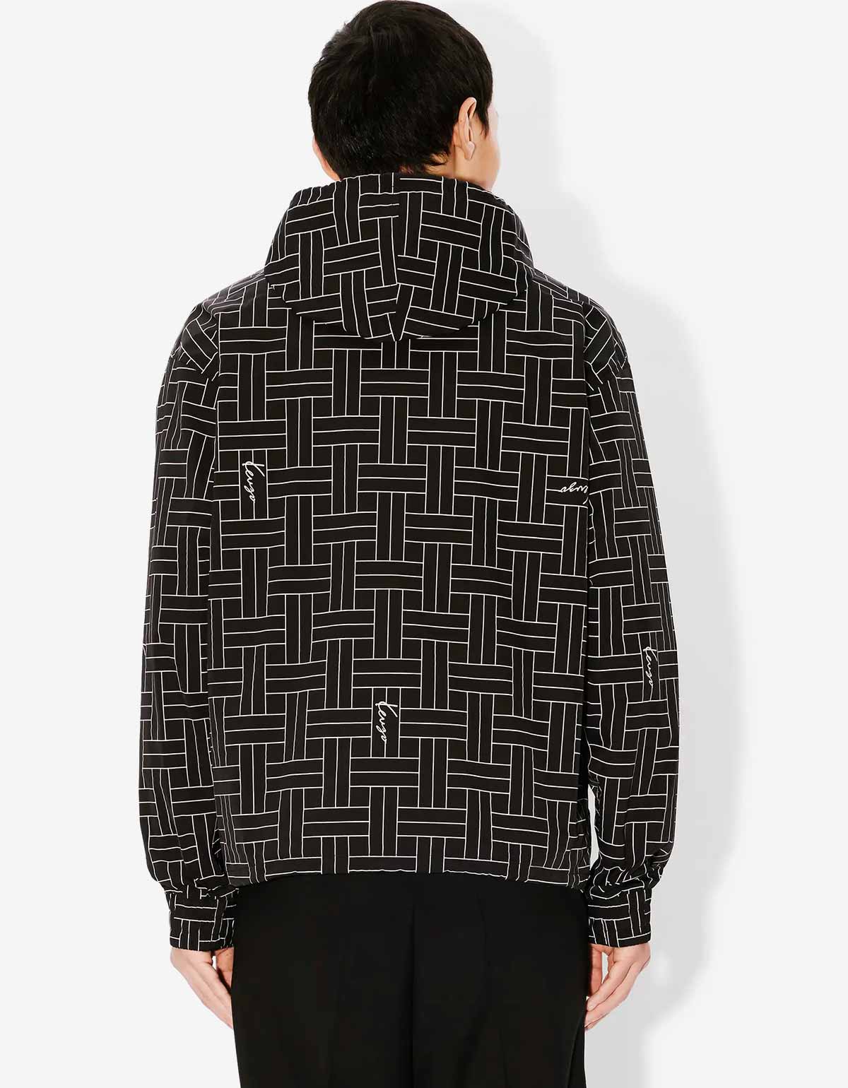 Kenzo Black Kenzo Weave Windbreaker