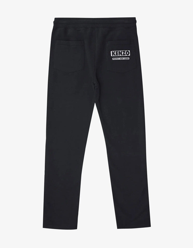 Kenzo Black Logo Badge Sweat Pants