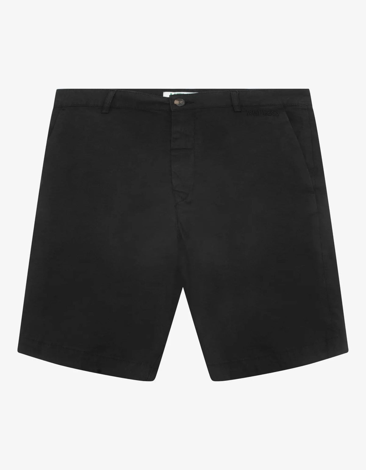 Kenzo Black Logo Chino Shorts