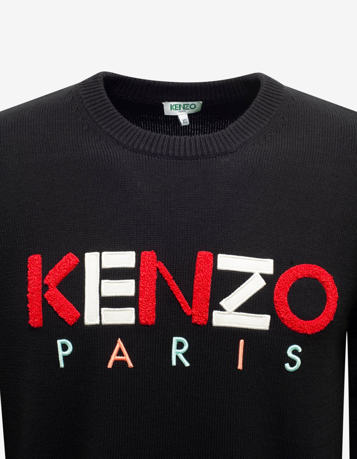 Kenzo Black Logo Embroidery Sweater