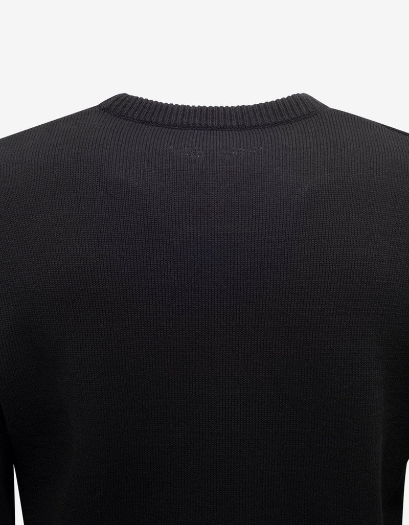 Kenzo Black Logo Embroidery Sweater