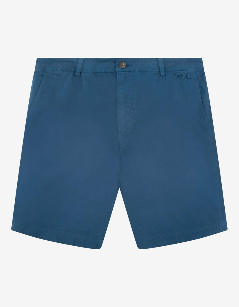 Kenzo Blue Logo Chino Shorts