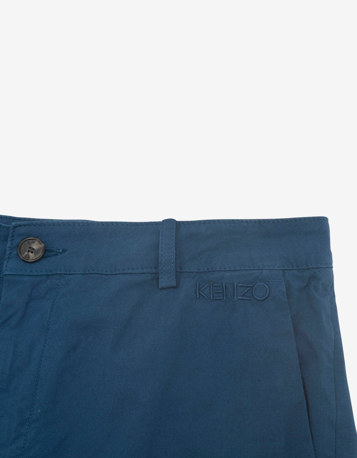 Kenzo Blue Logo Chino Shorts