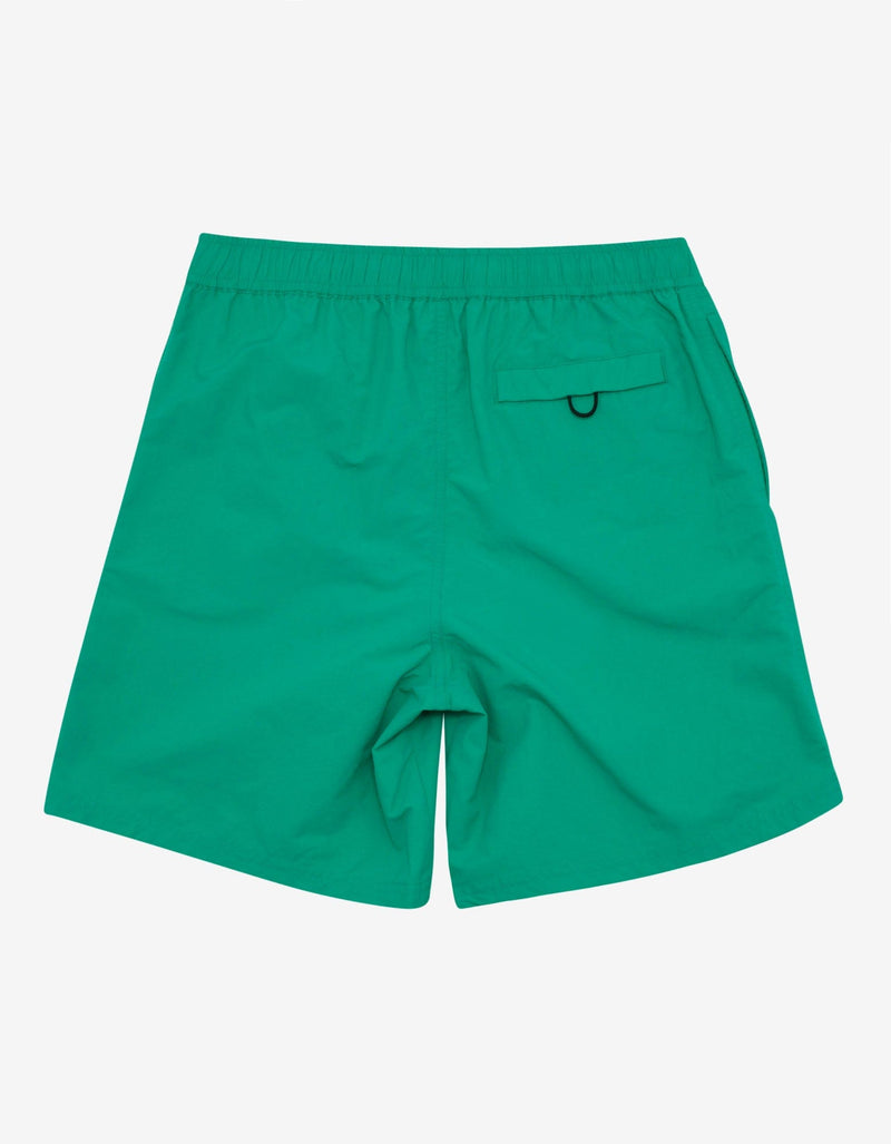 Kenzo Green Logo Print Long Swim Shorts