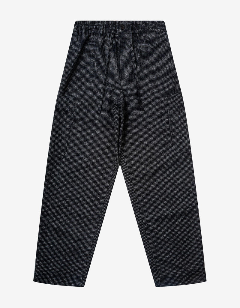 Kenzo Grey Checked Wool Cargo Trousers