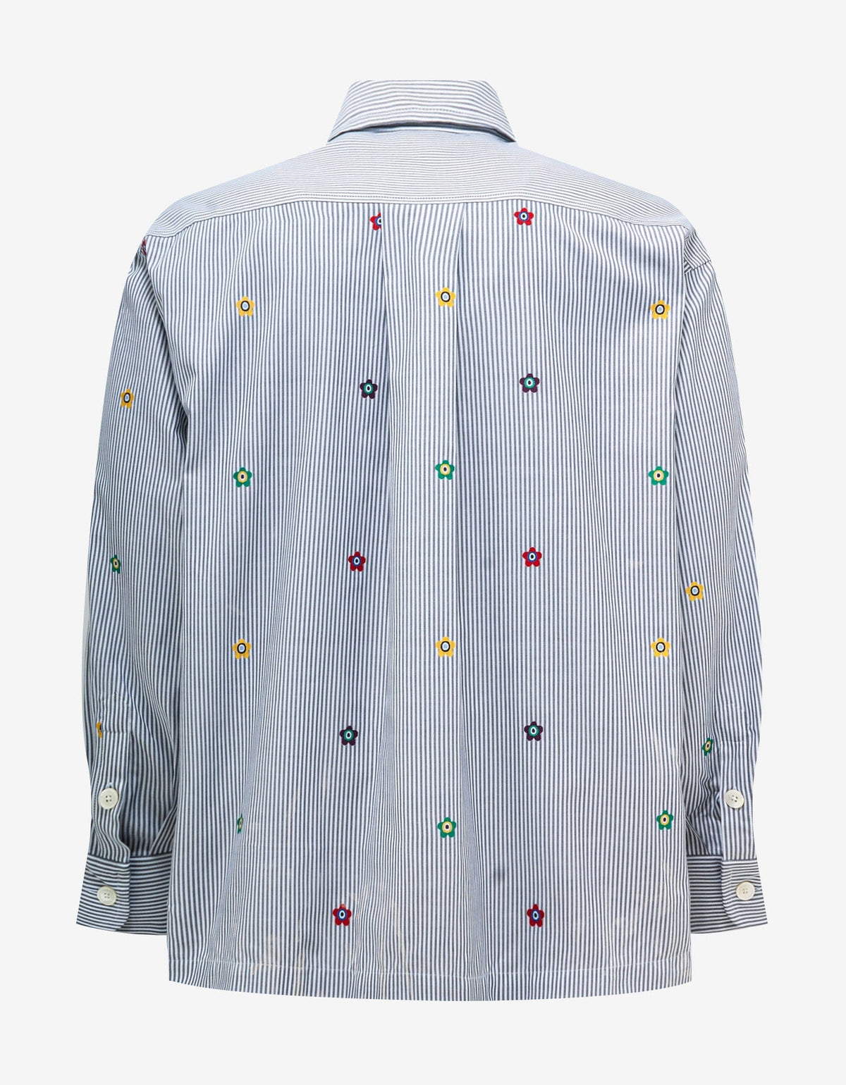 Kenzo Grey 'Kenzo Target Embroidered Striped Shirt