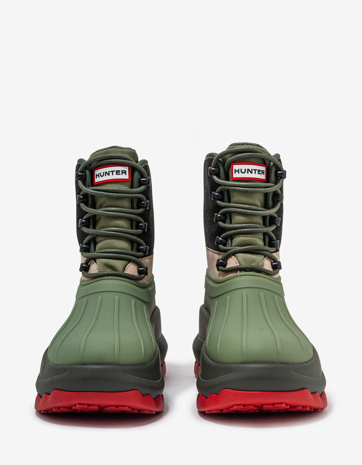 Kenzo Hunter Green Utilitarian Ankle Boots