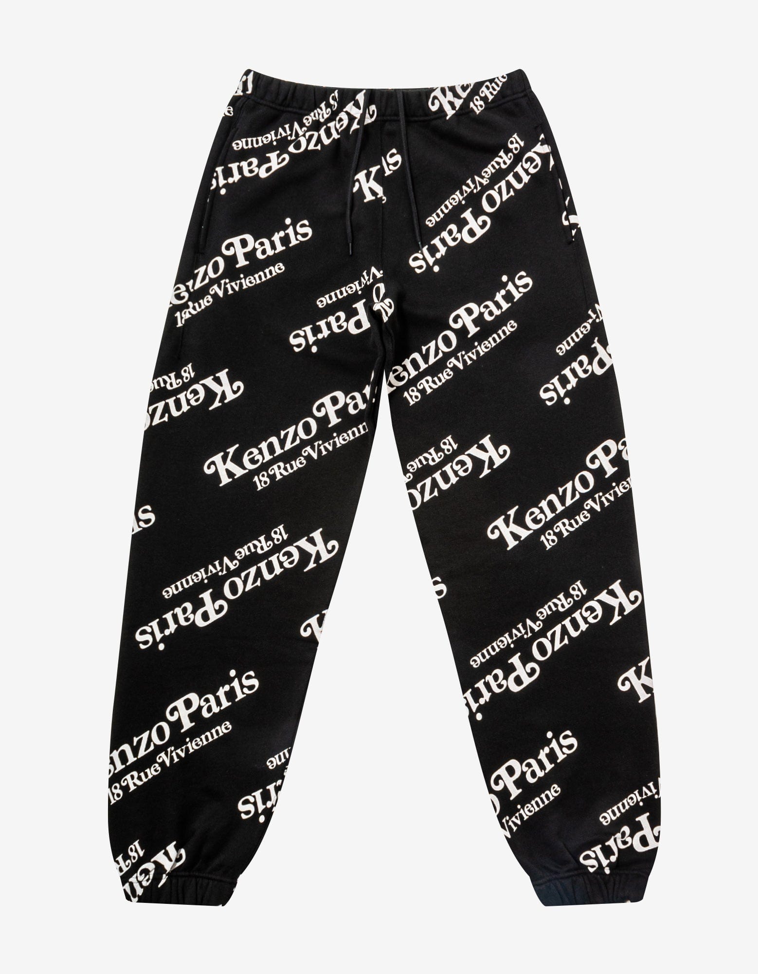 Kenzo by Verdy Black All Over Logo Jogging Trousers Zoo Fashions