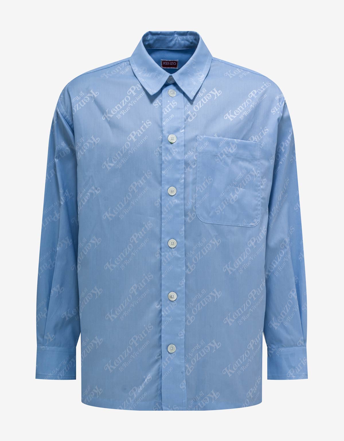 Kenzo 'Kenzo by Verdy' Blue All-Over Logo Overshirt