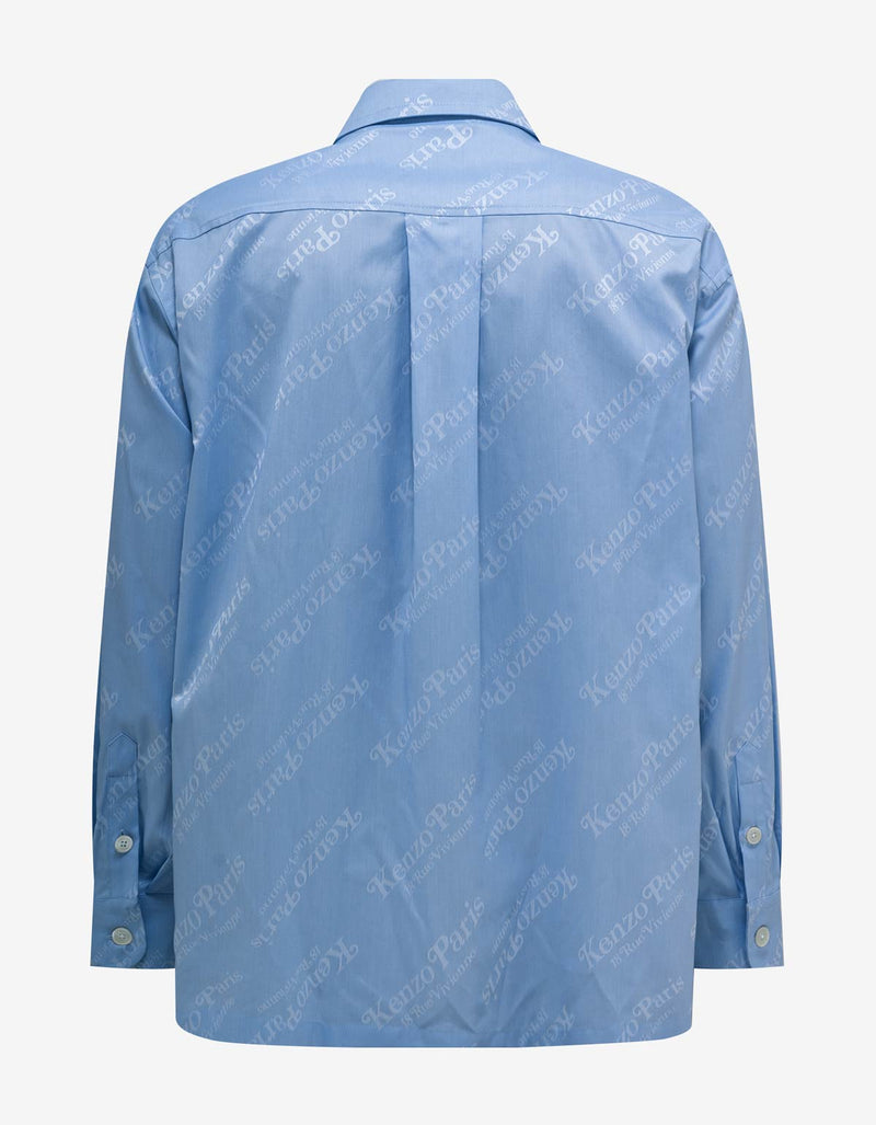 Kenzo 'Kenzo by Verdy' Blue All-Over Logo Overshirt