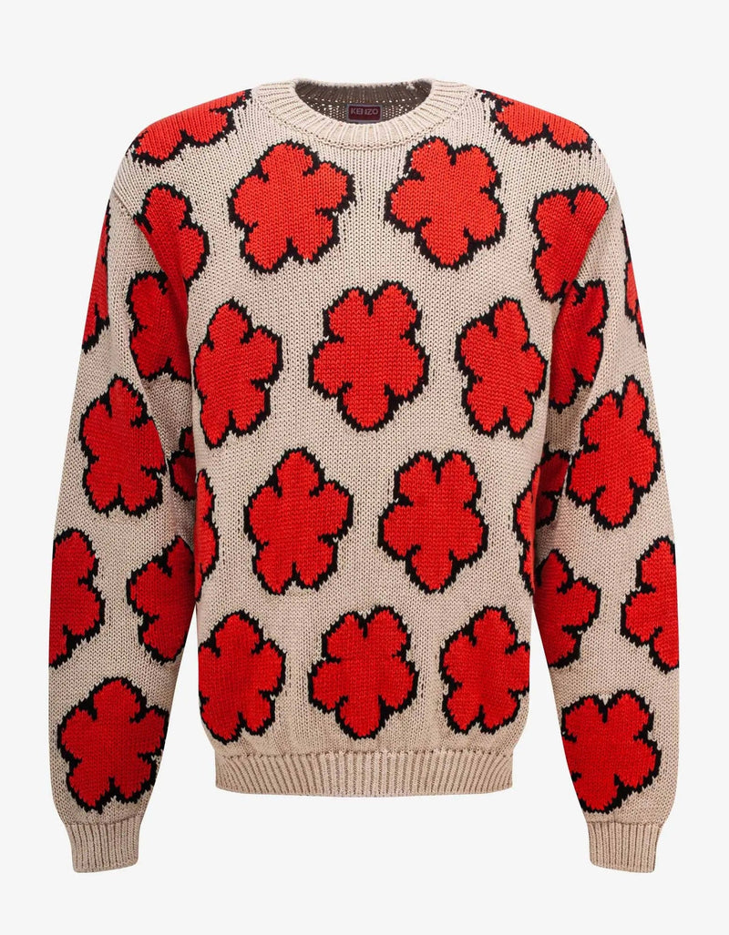 Kenzo Kenzo Ecru 'Boke Flower' Sweater