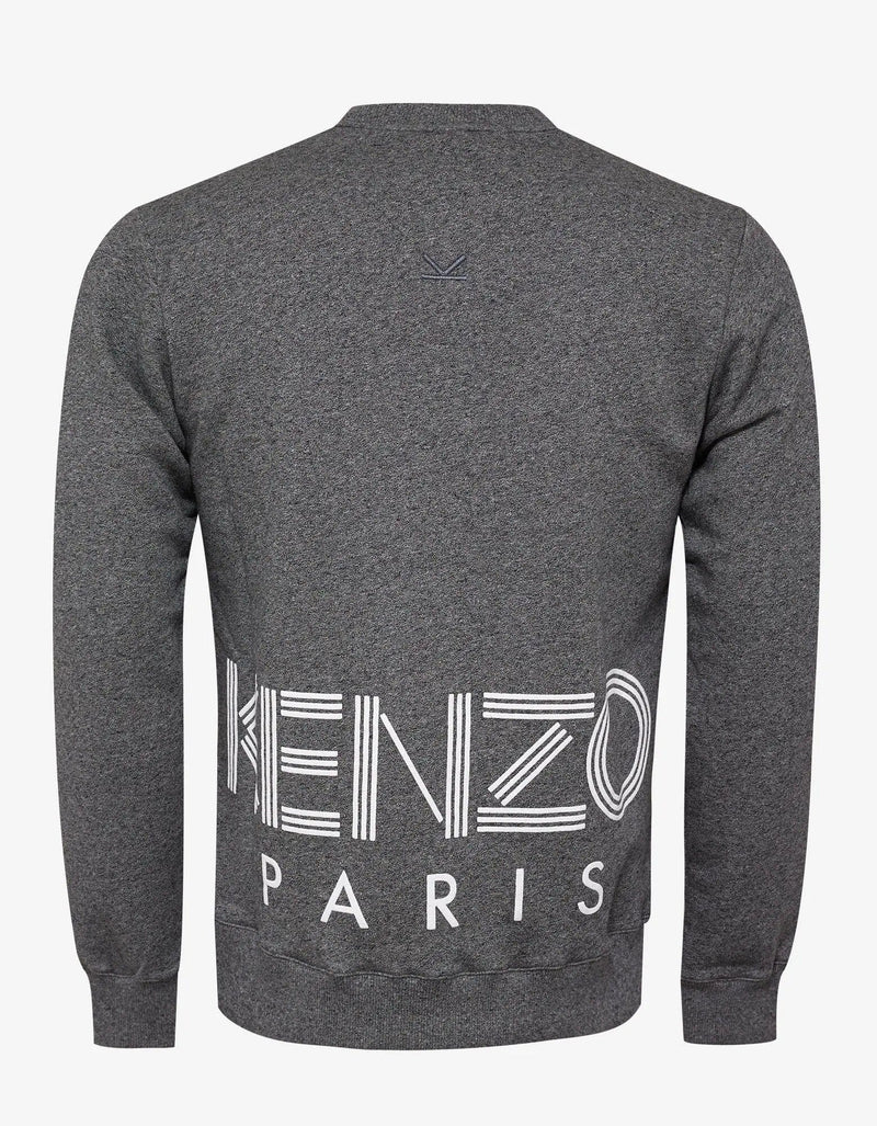 Kenzo Kenzo Grey Rear Logo Print Sweatshirt