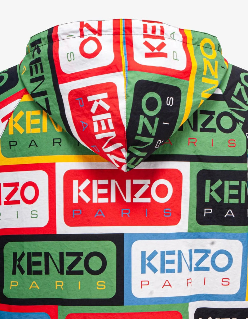 Kenzo Kenzo Multicolour 'Kenzo Labels' Windbreaker