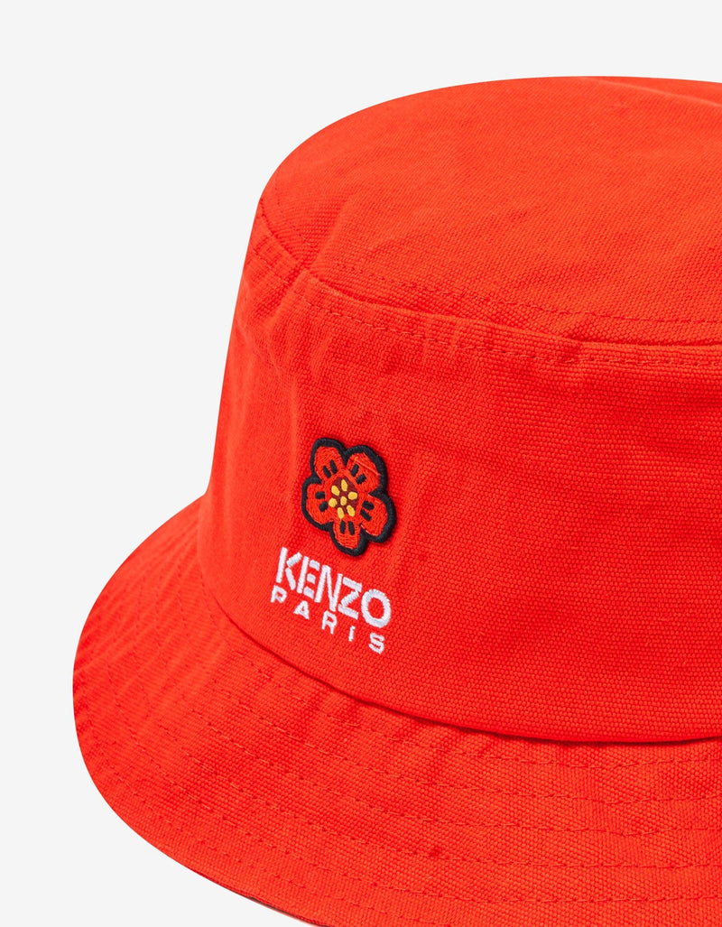 Kenzo Kenzo Red 'Boke Flower' Crest Bucket Hat