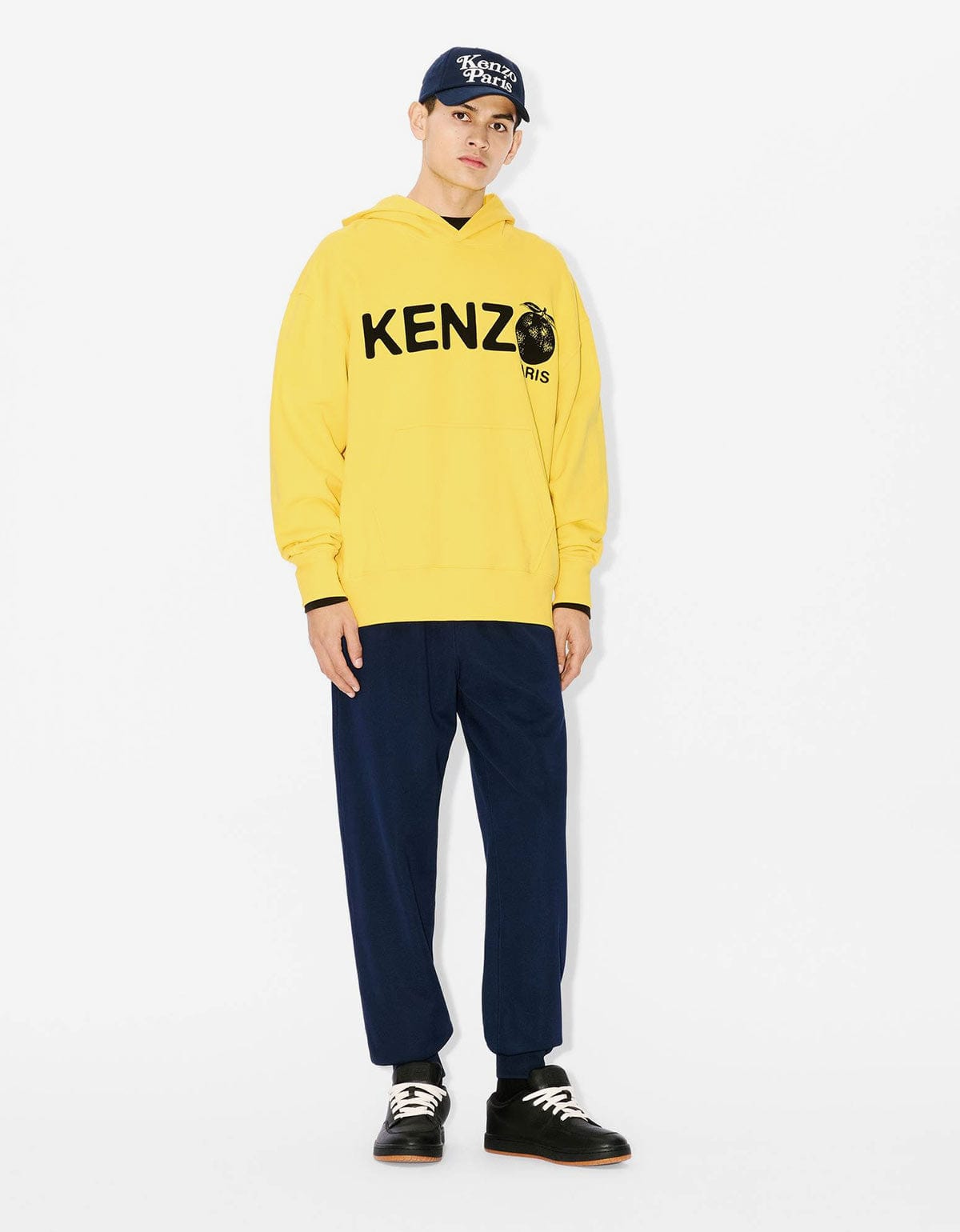 Kenzo Kenzo Yellow 'Kenzo Orange' Oversized Hoodie