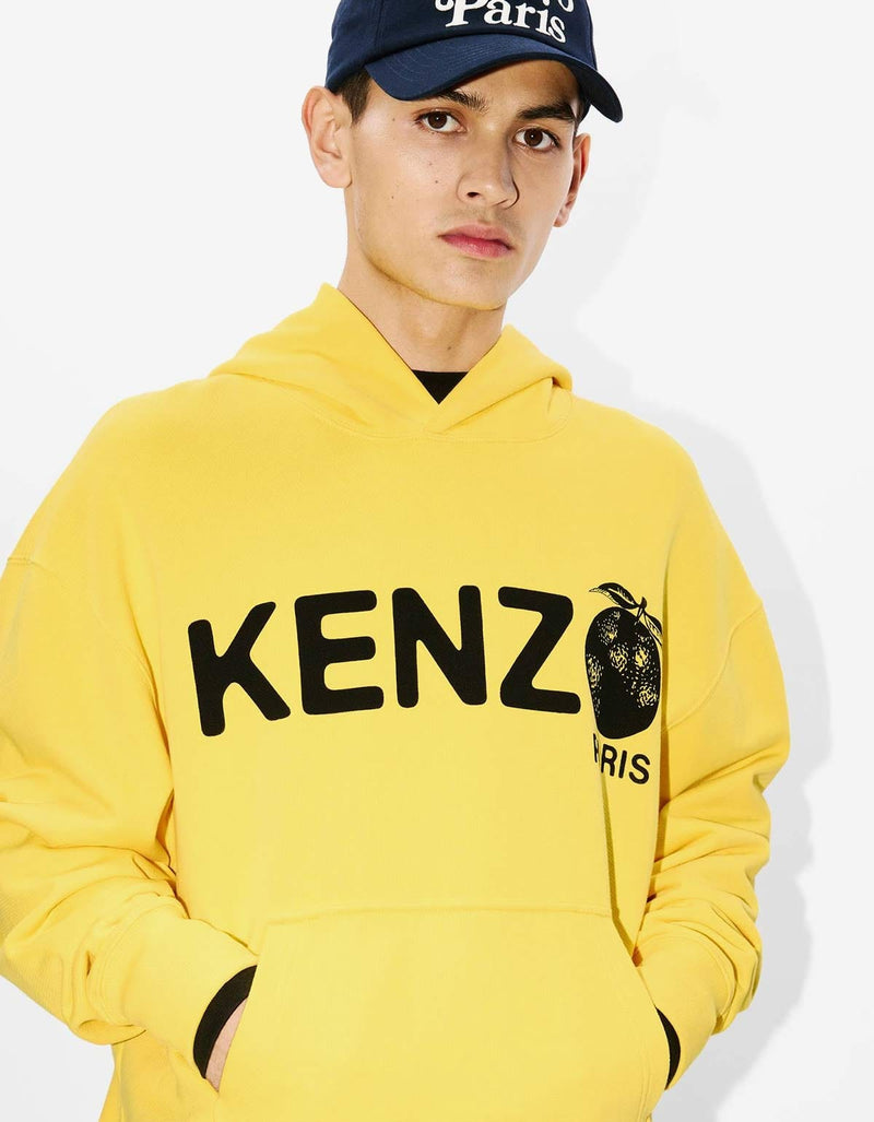 Kenzo Kenzo Yellow 'Kenzo Orange' Oversized Hoodie