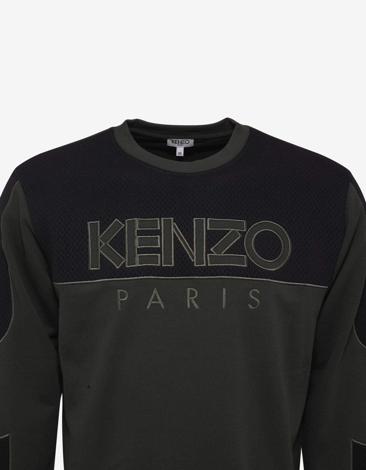 Kenzo Khaki Dual-Fabric Sweatshirt