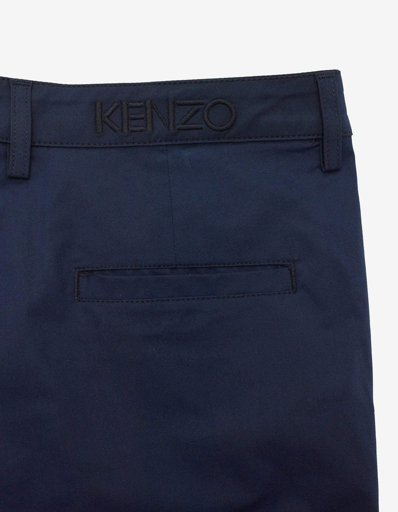 Kenzo Navy Blue Tailored Shorts