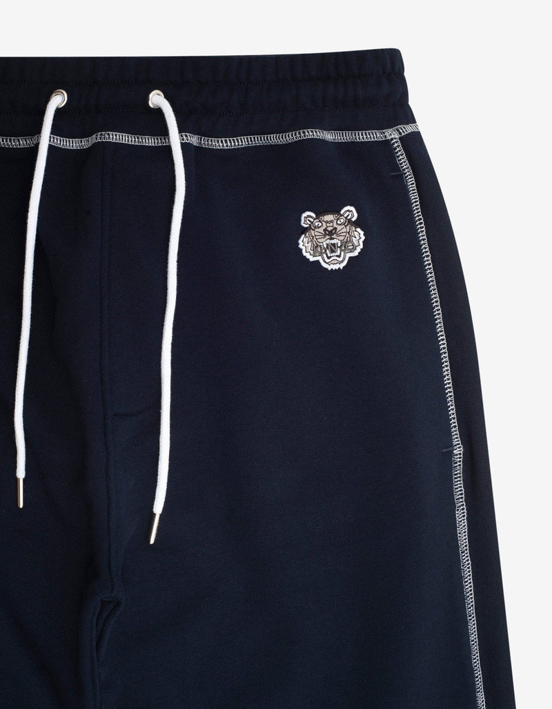 Kenzo Navy Blue Tiger Crest Sweat Pants