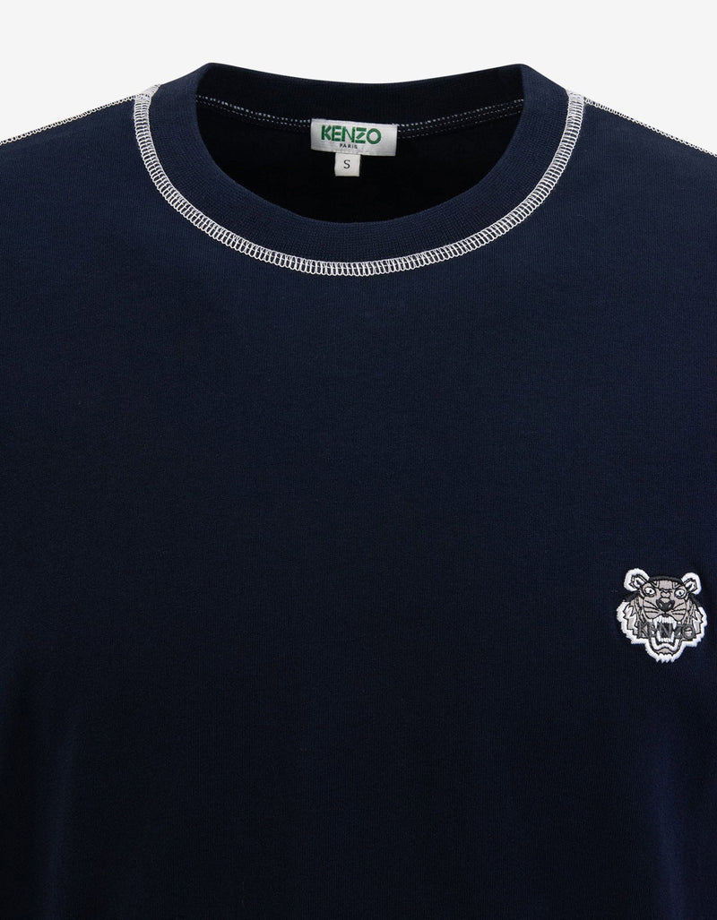 Kenzo Navy Blue Tiger Crest T-Shirt