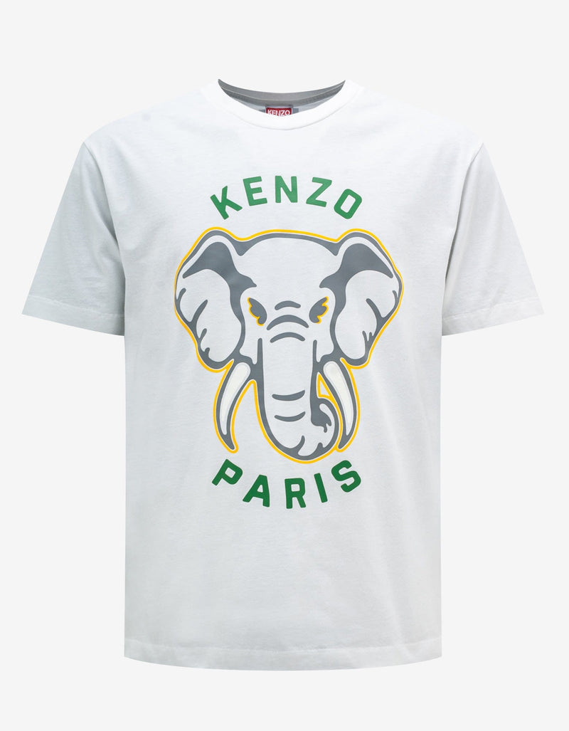 Kenzo Off White 'Kenzo Elephant' Oversize T-Shirt