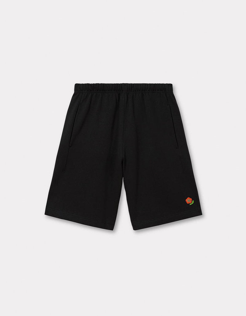 Kenzo Pop Embroidered Black Sweat Shorts