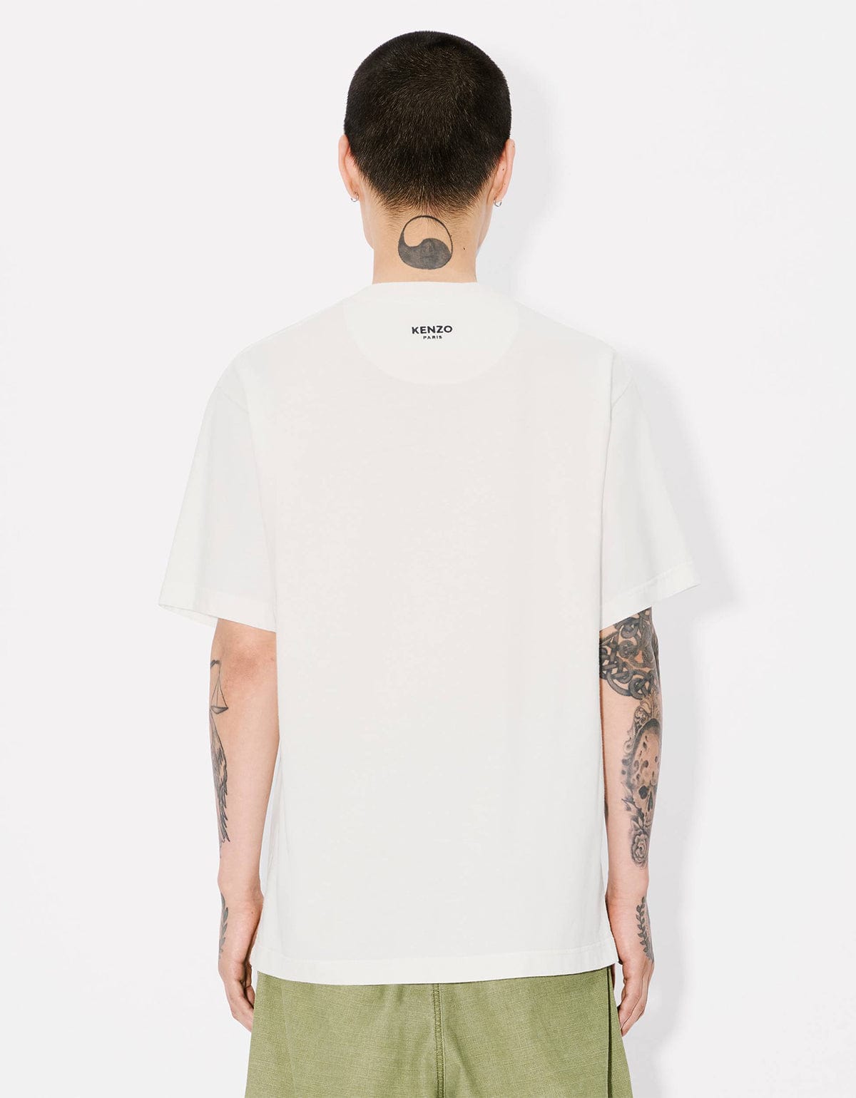 Kenzo Pop Embroidered Off-White T-Shirt