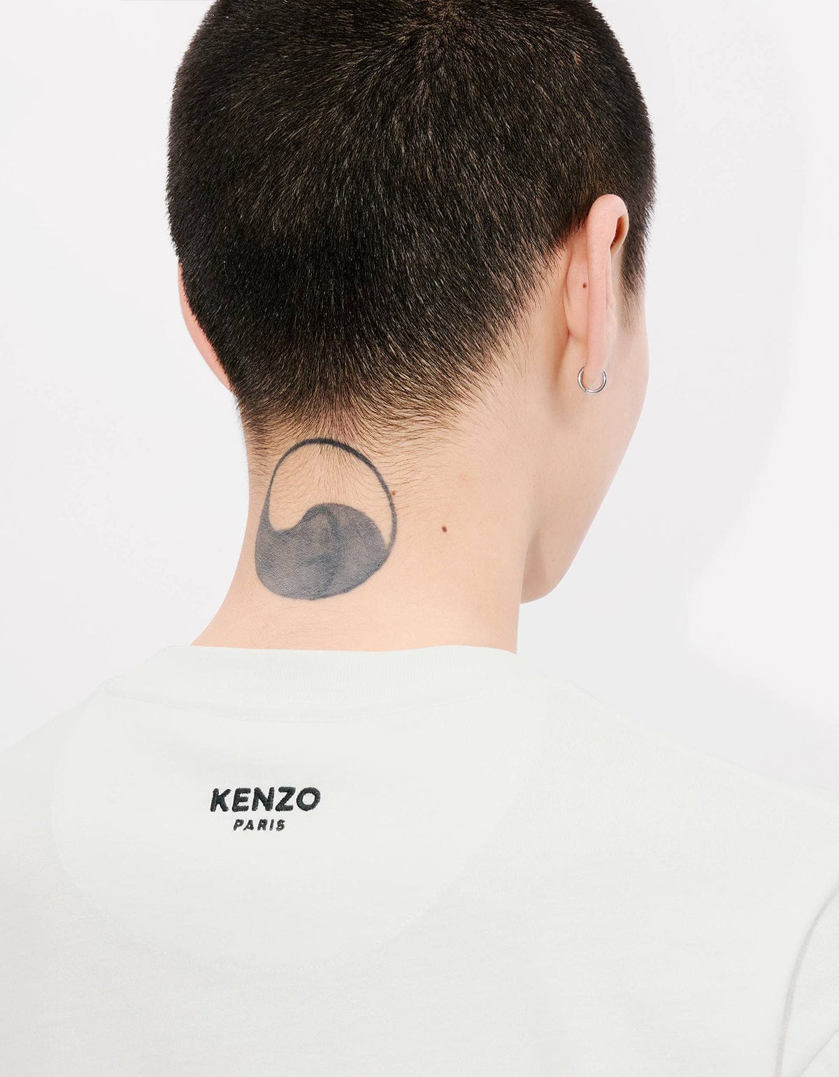 Kenzo Pop Embroidered Off-White T-Shirt